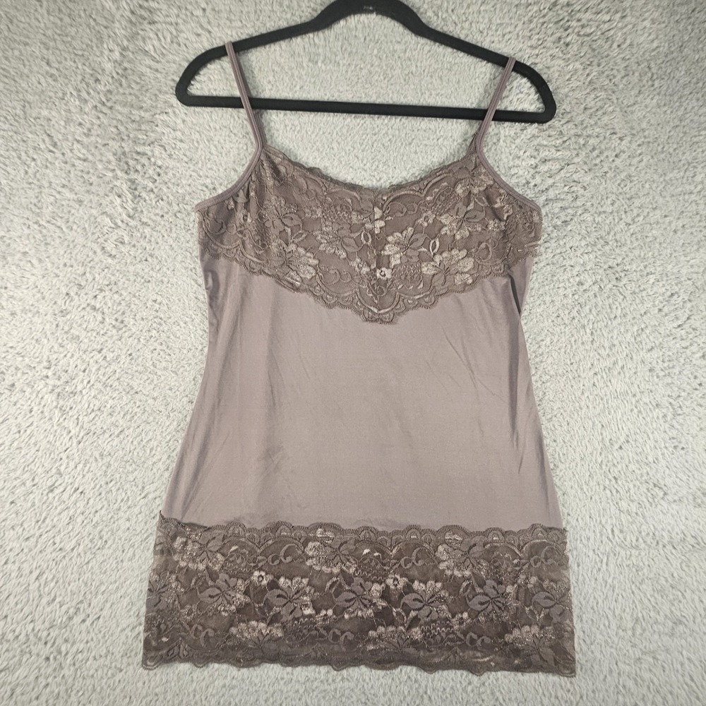 Vtg‎ Studio Y Camisole Womens M Cami Y2K 90s Lace Up Tank Fairy Coquette Layer